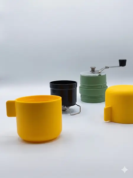 Kit Viajero: Molino Manual Portatil Para Café Todo En Uno