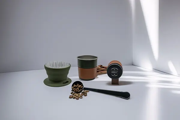 Kit Viajero De Café + Cuchara De Acero