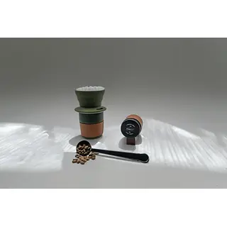 Kit Viajero De Café + Cuchara De Acero